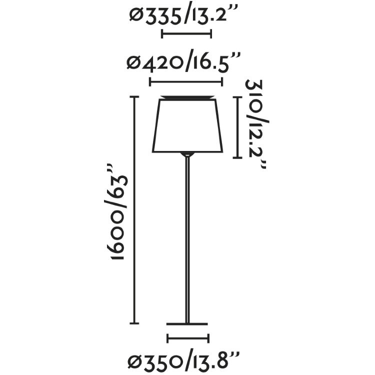 Торшер Savoy черный