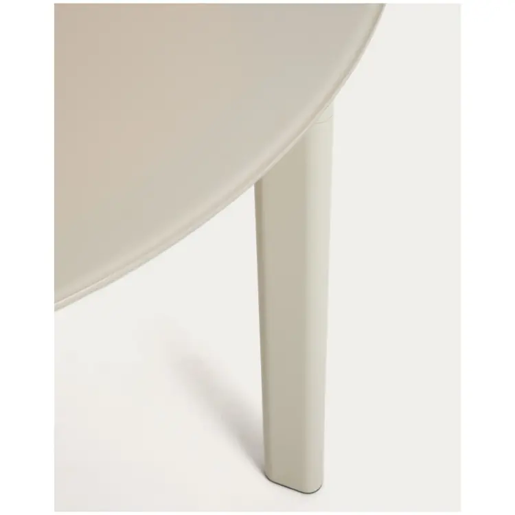 Уличный стол Erice из алюминия и закаленного стекла цвета экрю, 180 x 90 см