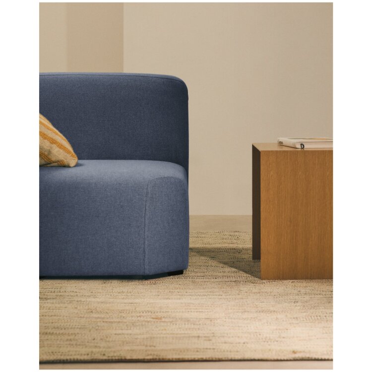 Угловой модульный диван Neom синего цвета 75 см