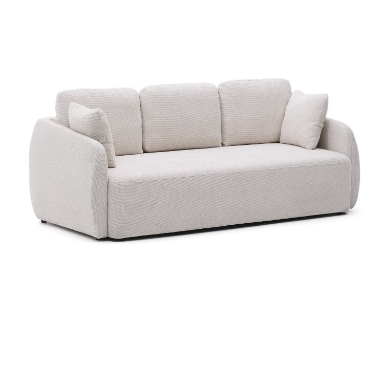 Laira 3-местный диван-кровать из шенилла цвет экрю 225 см