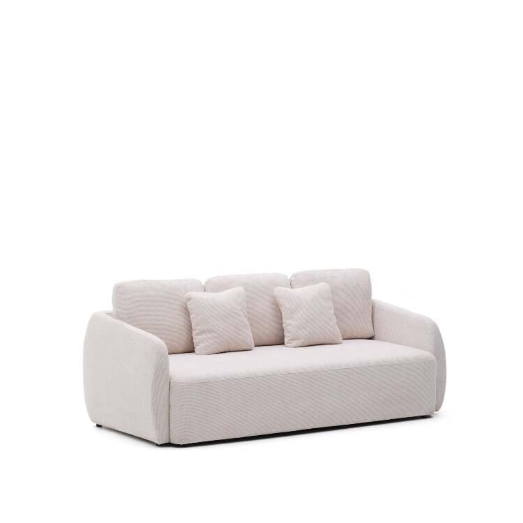 Laira 3-местный диван-кровать из шенилла цвет экрю 225 см