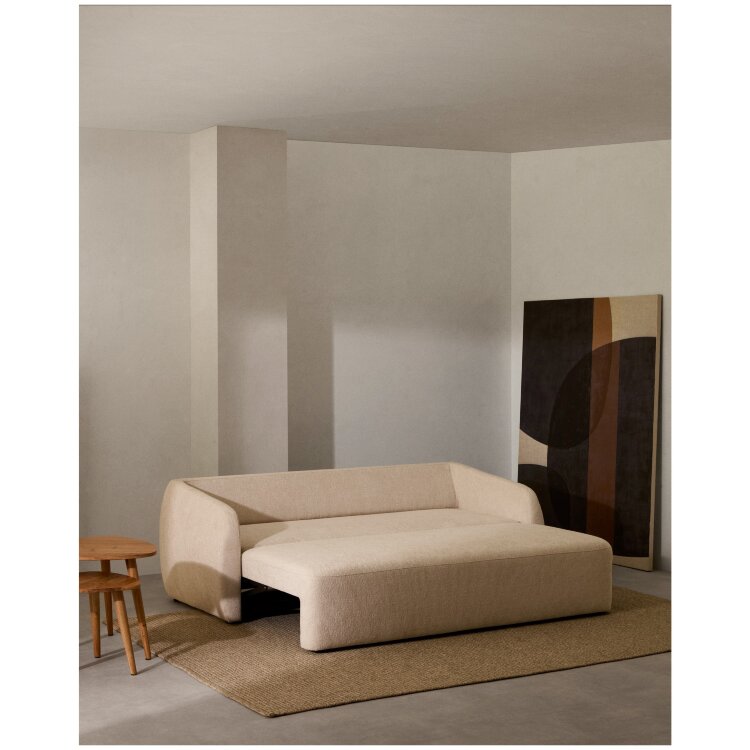 Laira 3-местный диван-кровать из шенилла цвет экрю 225 см