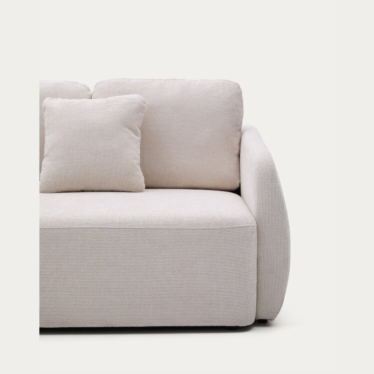 Laira 3-местный диван-кровать из шенилла цвет экрю 225 см