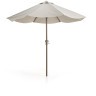 Бежевый зонт Milna со стальной конструкцией цвета таупе, диаметр 300 см