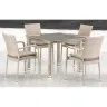 Комплект плетеной мебели T256C/Y376C-W85 Latte (4+1) + подушки на стульях