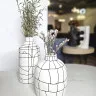 Ваза Black line narrow mouth vase B