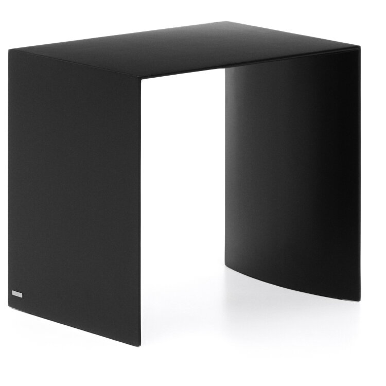 Приставной столик Litto из черного лакированного МДФ, 55 x 40 см
