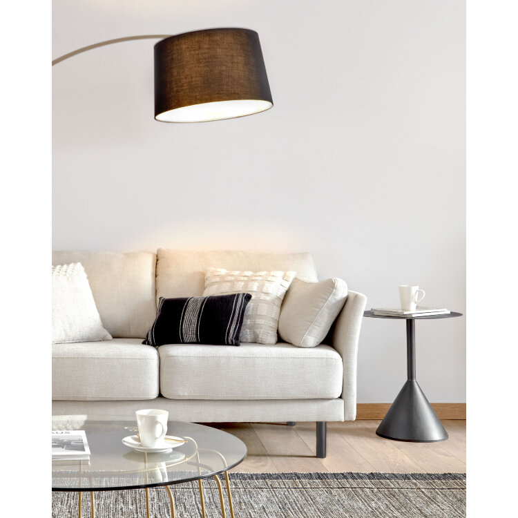 Торшер Juhe из металла золотого цвета и черного мрамора