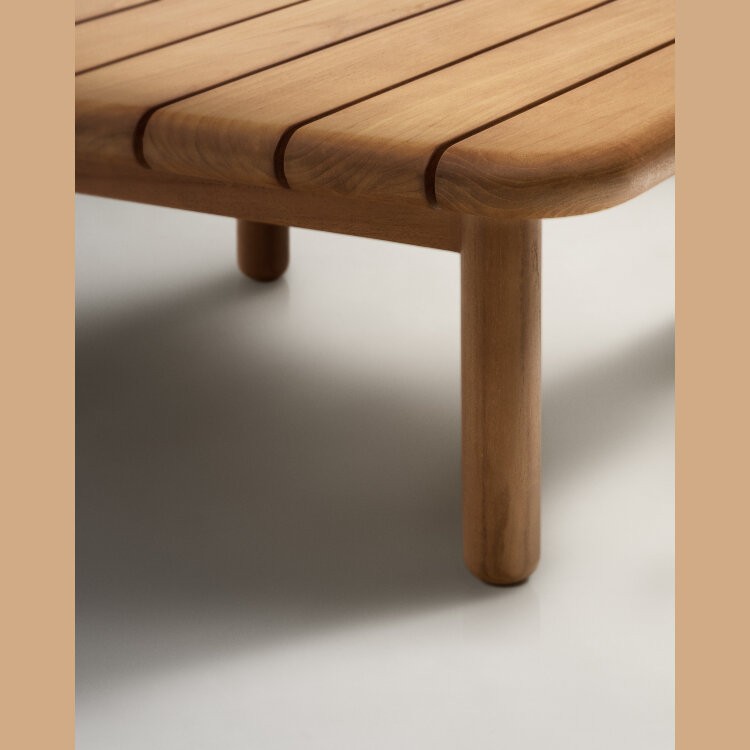 Журнальный столик Turqueta из массива тикового дерева, 70 x 70 см