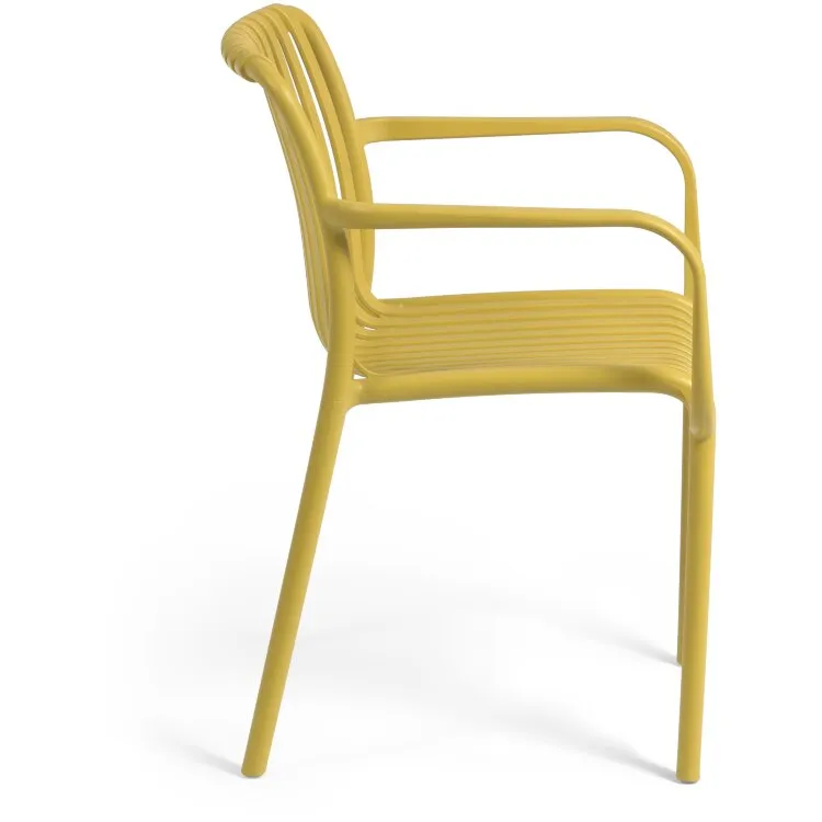 Садовый стул Isabellini в горчичном цвете