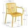 Садовый стул Isabellini в горчичном цвете