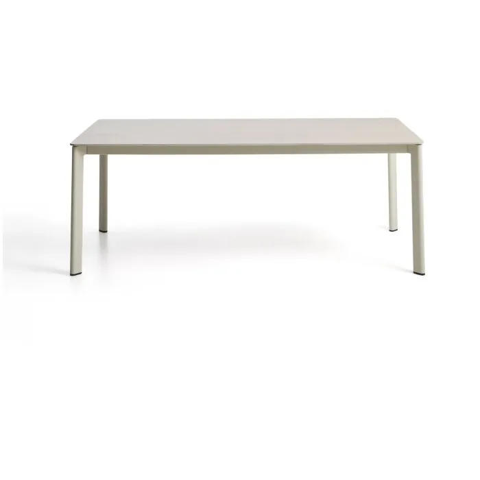 Уличный стол Anafi из спеченного камня и бежевого алюминия 180 x 90см