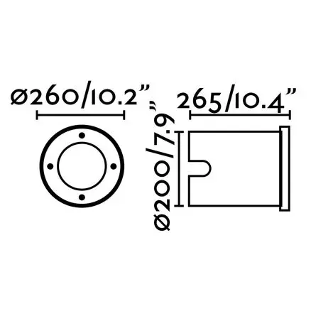 Уличный встраиваемый светильник GEISER COB LED 32W 3000K 38 °
