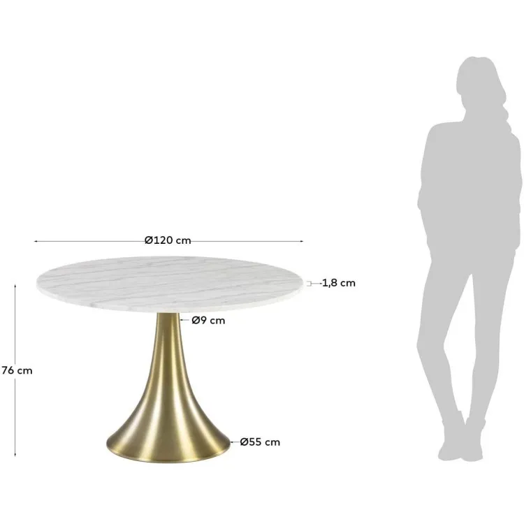 Oria круглый обеденный стол Ø 120 cm