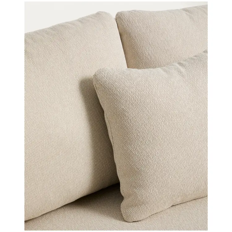 Двухместный модуль уличного дивана Osani из алюминия экрю и веревки цвета таупе 170 см