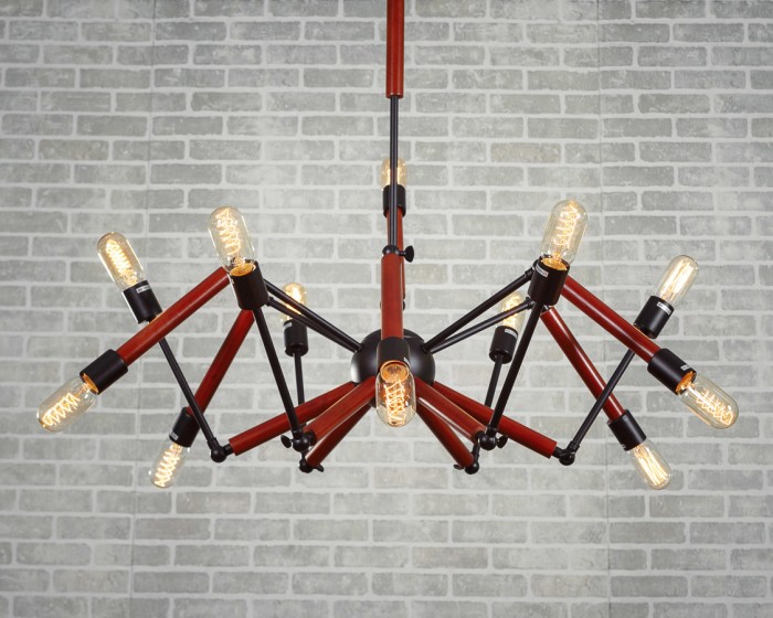 Люстра Double Octopus Wood