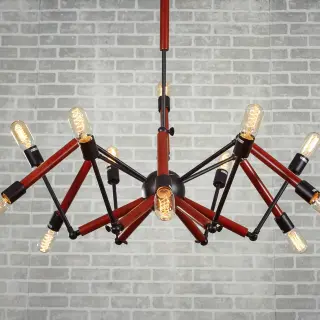 Люстра Double Octopus Wood