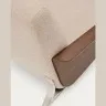3-местный диван Amsen светло-коричневый с подлокотниками из шпона ореха
