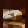 Oaq Трехместный диван бежевого цвета 225 см