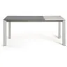 Стол Atta 120 (180) x80 серый керамический Vulcano Roca