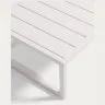 Comova Журнальный столик для улицы из белого алюминия 60 x 114 см