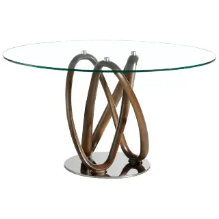 Круглый обеденный стеклянный стол DT801 /1021 Ø120