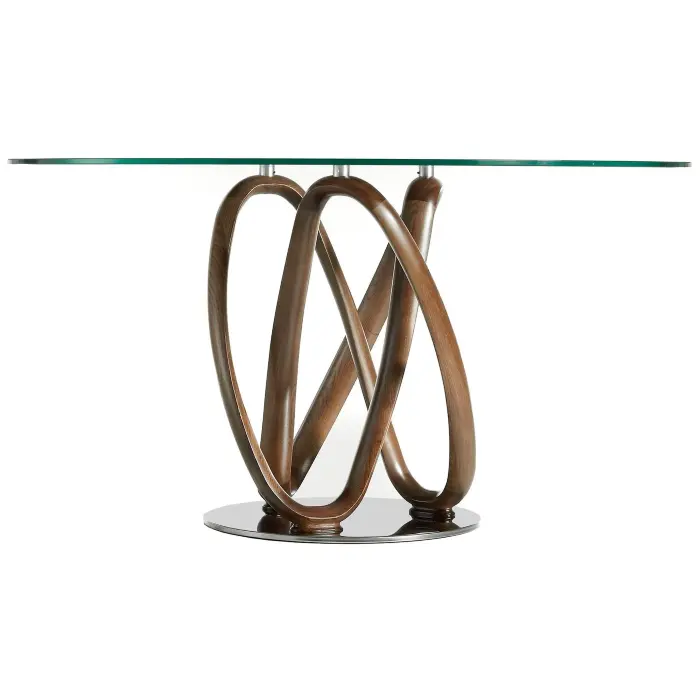 Круглый обеденный стеклянный стол DT801 /1021 Ø120