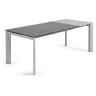 Стол Atta 160 (220) x90 серый керамический
