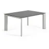 Стол Atta 160 (220) x90 серый керамический
