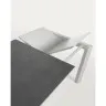Стол Atta 160 (220) x90 серый керамический