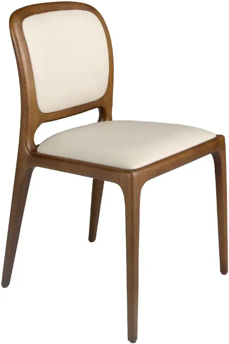 Стул 4169/CH-24075 из кремовой экокожи