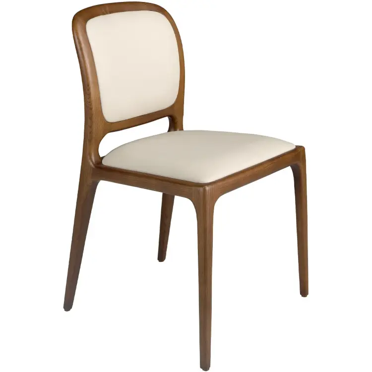 Стул 4169/CH-24075 из кремовой экокожи