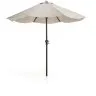 Бежевый зонт Milna с конструкцией из графитовой стали, диаметр 300 см