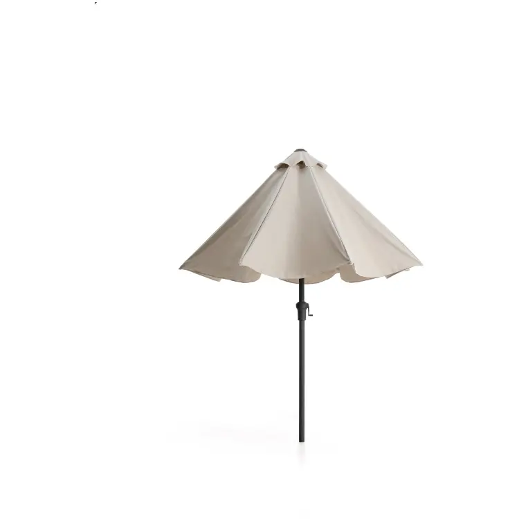 Бежевый зонт Milna с конструкцией из графитовой стали, диаметр 300 см