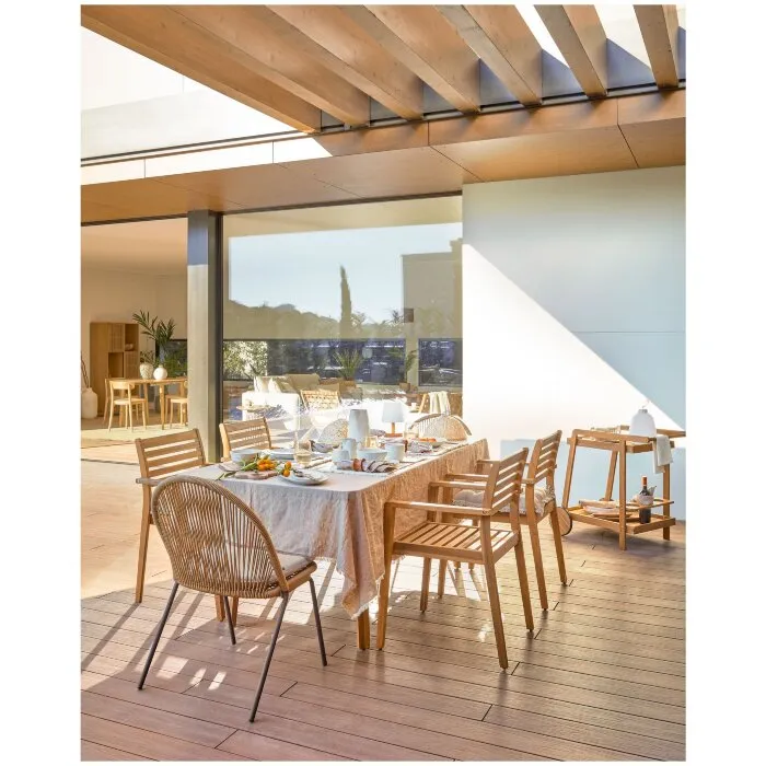 Стул Hanzel для сада из массива акации