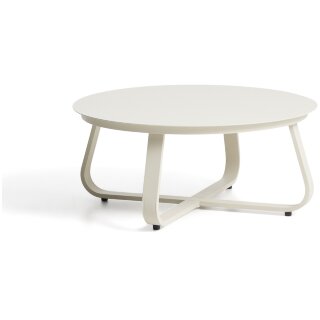 Уличный столик Tamaris из алюминия цвета экрю Ø80 см