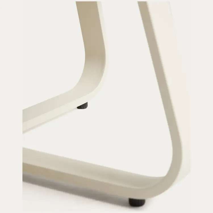 Уличный столик Tamaris из алюминия цвета экрю Ø80 см