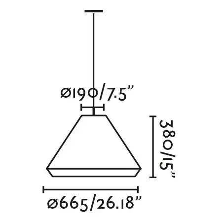 Подвесной светильник Saigon OUT C70 серый/бежевый