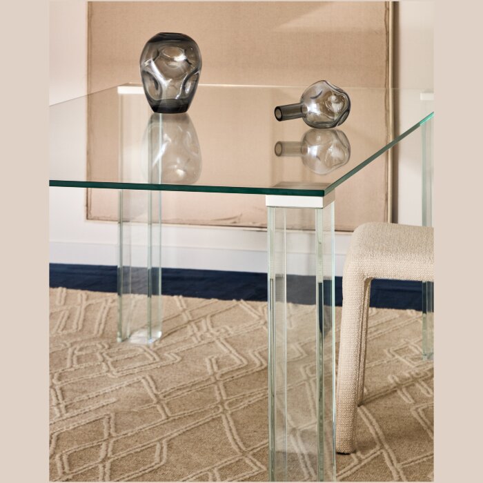 Стол Adularia из прозрачного закаленного стекла 160 x 90 см