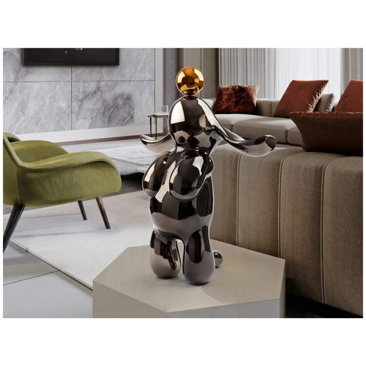 Conejo Декоративная фигура medium серый/оранжевый