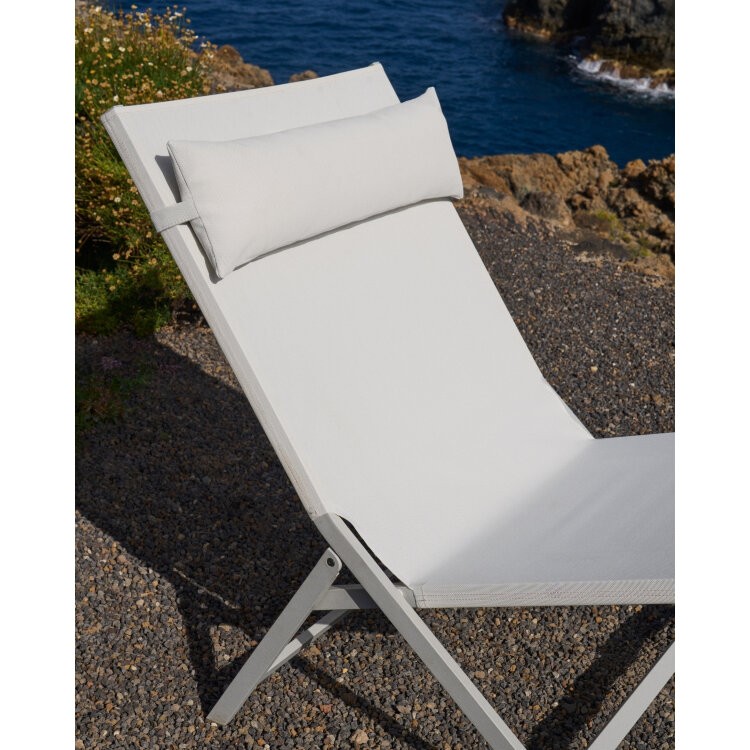 Canutells Складное кресло из алюминия со светло-серой отделкой