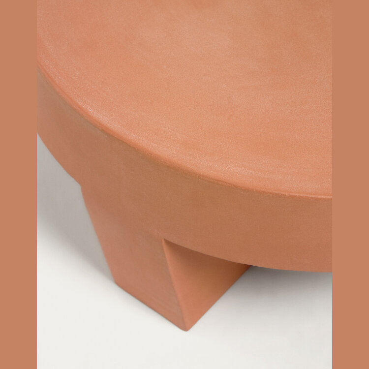 Кофейный столик Vilena из терракоты Ø 60 см