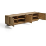 Тумба под ТВ Arelida из дубового шпона и массива дуба светло-коричневаф, 200 x 44 см