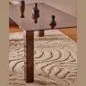 Стол Adularia из коричневого закаленного стекла 160 x 90 см