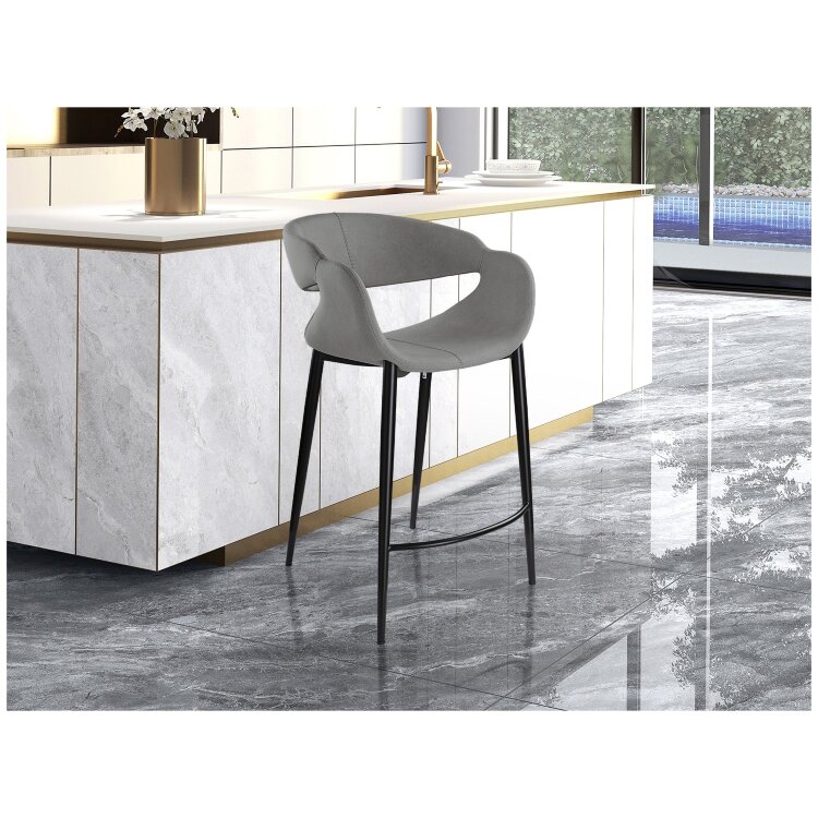 Giro II Полубарный стул светло-серый