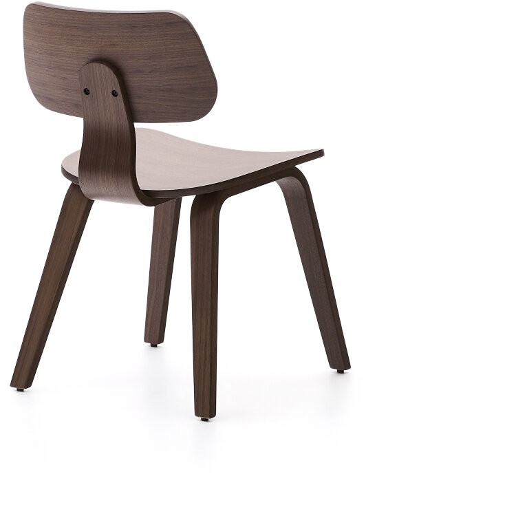 Стул Gena из орехового шпона и каучукового дерева