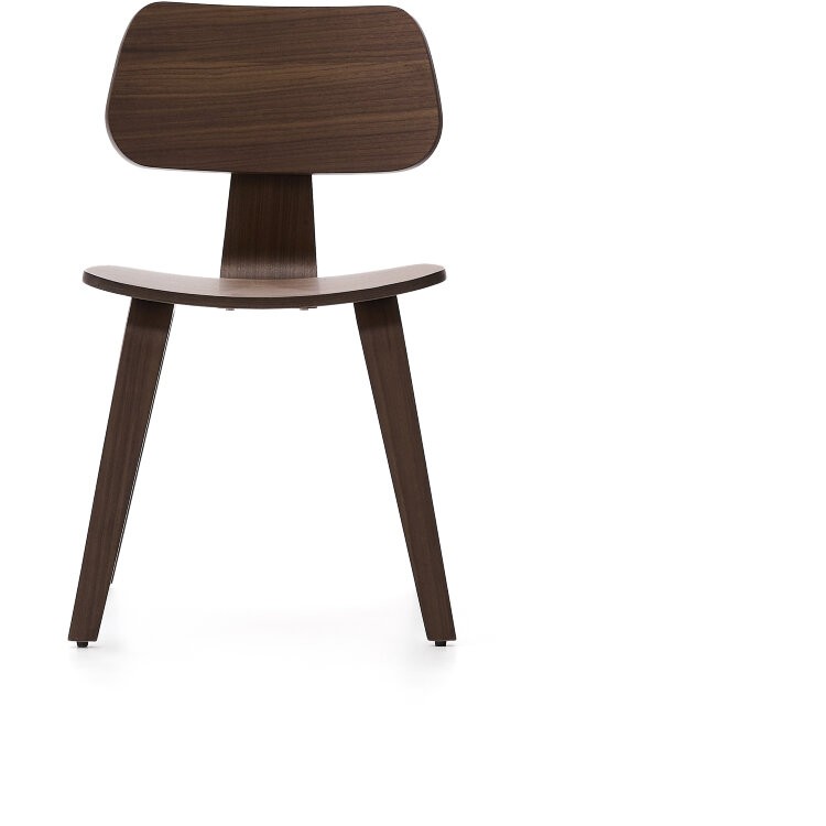 Стул Gena из орехового шпона и каучукового дерева