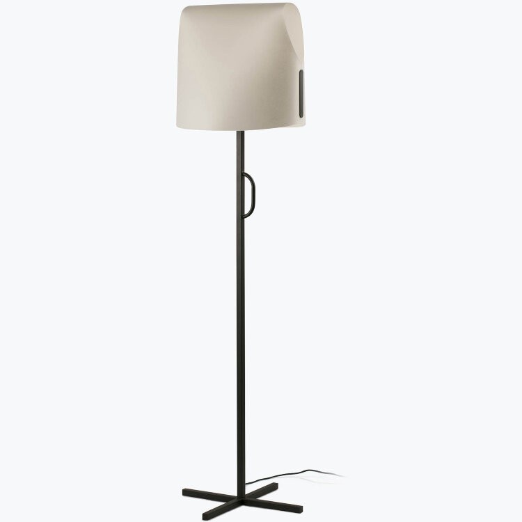 Торшер для гостиной Luang Черный/бежевый