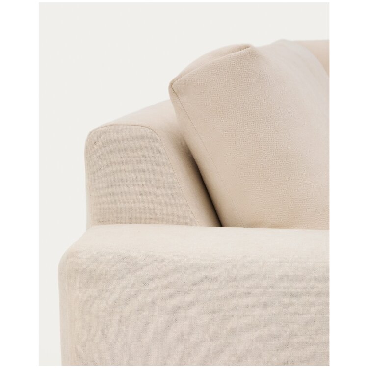 Alea 5-местный модульный угловой диван со съемным чехлом из шенилла цвета экрю 310 x 310 см