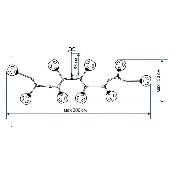 Люстра Branching Bubbles 9
